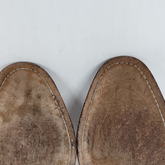 Peter Huber Mens Brown Leather Woven Cap Toe Derbys Size US 10 M Made In Spain - Picture 16 of 16